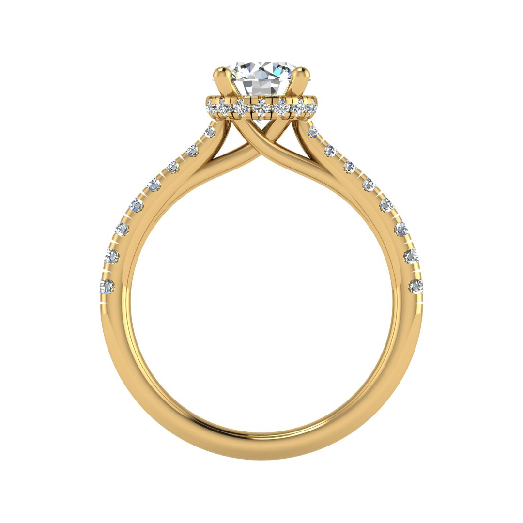 Amora Halo Engagement Ring